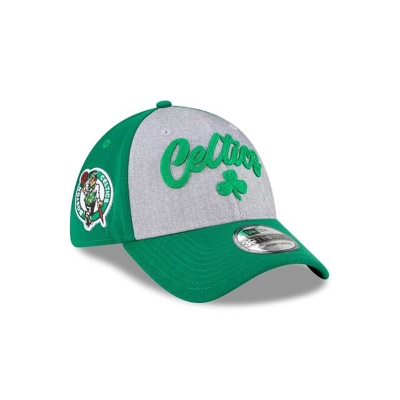 Boston Celtics Gorra | New Era NBA Draft 39thirty Stretch Fit Cap Mexico - Verdes